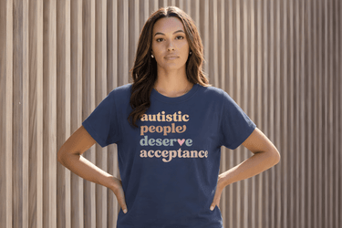 Autism T-Shirt - Autistic People Deserve Acceptance Comfort Colors T-Shirt - Daily Bloom