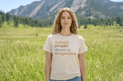 Autism T-Shirt - Autistic People Deserve Acceptance Comfort Colors T-Shirt - Daily Bloom