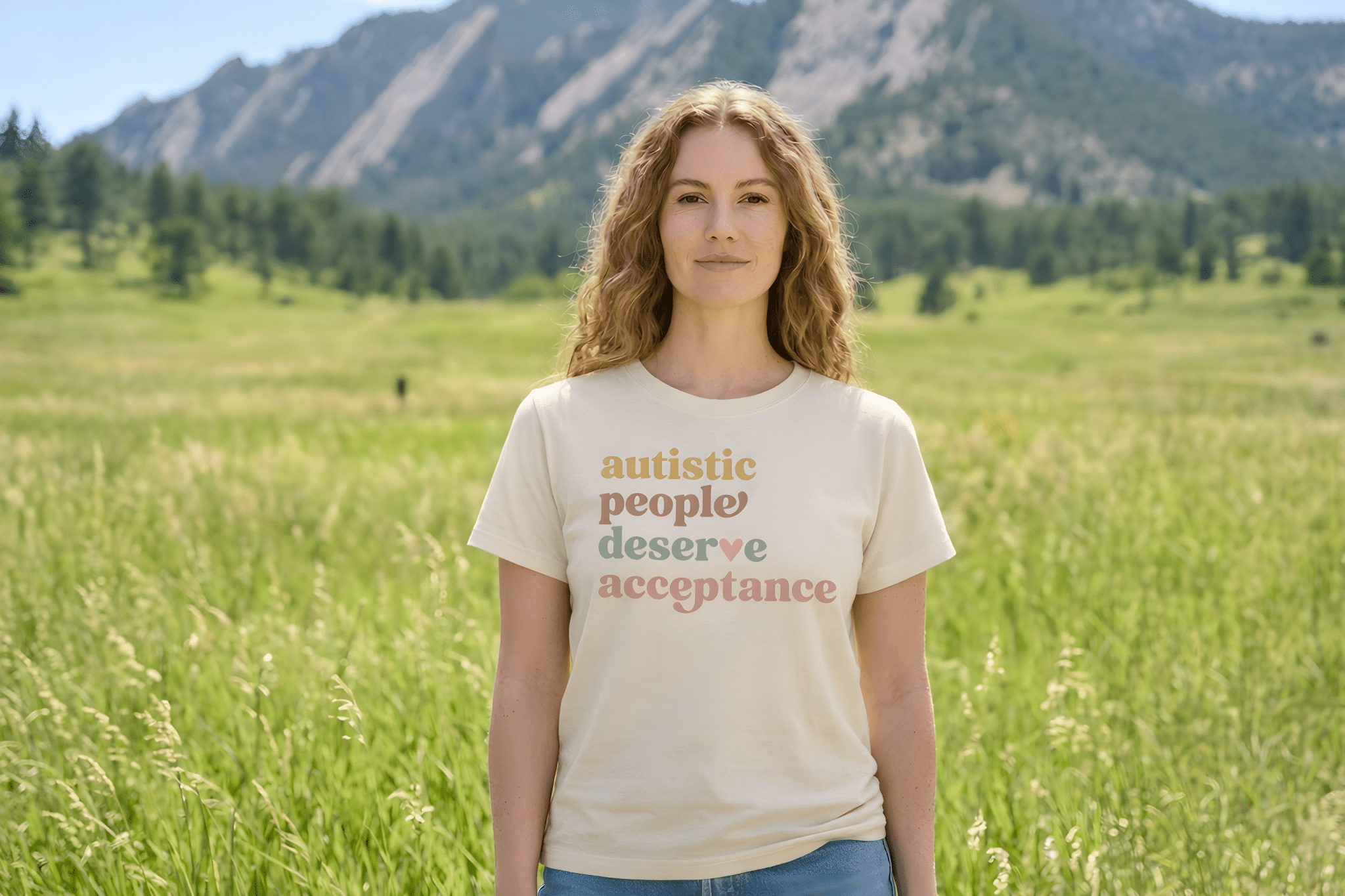 Autism T-Shirt - Autistic People Deserve Acceptance Comfort Colors T-Shirt - Daily Bloom