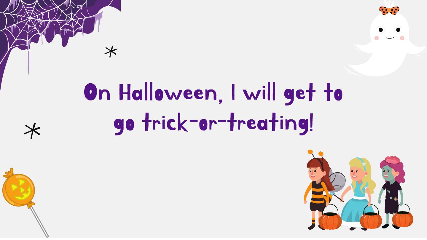 Autism Digital Download - When I Go Trick Or Treating Social Story - Daily Bloom