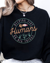 Helping Tiny Humans Do Big Things Sweatshirt-Neurodiversity, ADHD & Autism Awareness & Acceptance Sweatshirt by Daily Bloom