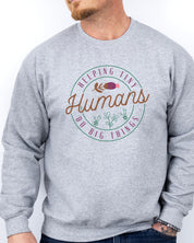 Helping Tiny Humans Do Big Things Sweatshirt-Neurodiversity, ADHD & Autism Awareness & Acceptance Sweatshirt by Daily Bloom