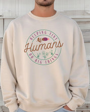 Helping Tiny Humans Do Big Things Sweatshirt-Neurodiversity, ADHD & Autism Awareness & Acceptance Sweatshirt by Daily Bloom