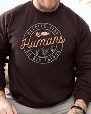 Helping Tiny Humans Do Big Things Sweatshirt-Neurodiversity, ADHD & Autism Awareness & Acceptance Sweatshirt by Daily Bloom