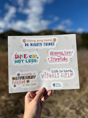 Autism Paper products - The Neuro - Affirmation Sticker Sheet - Daily Bloom