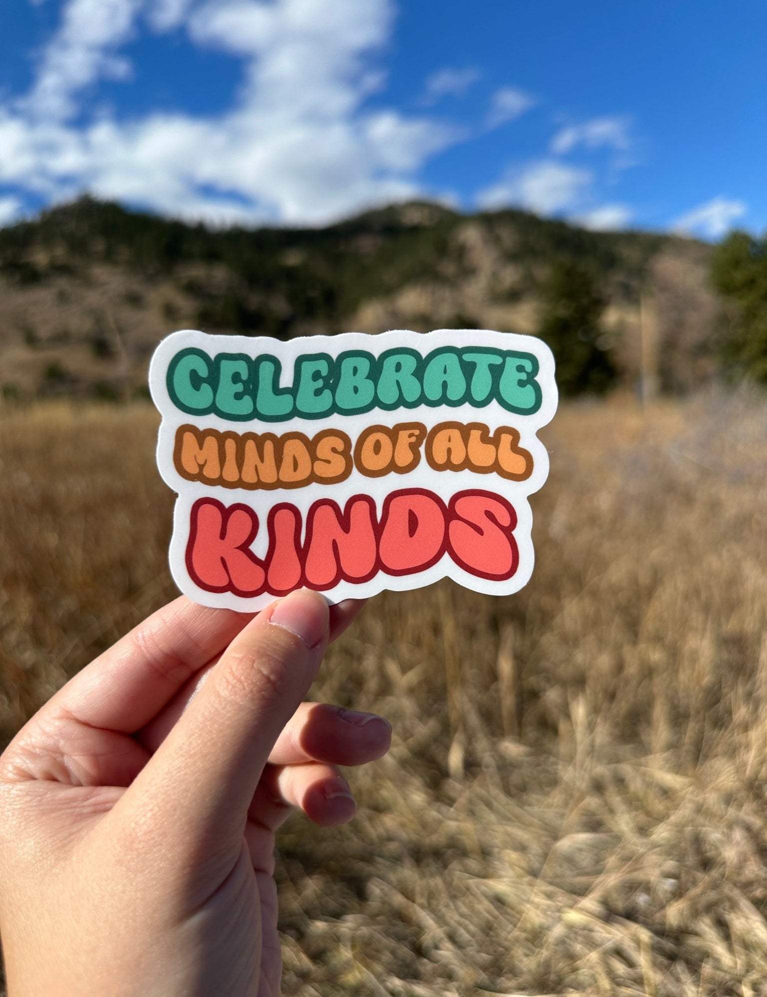 Autism Paper products - Celebrate Minds of All Kinds Sticker - Daily Bloom