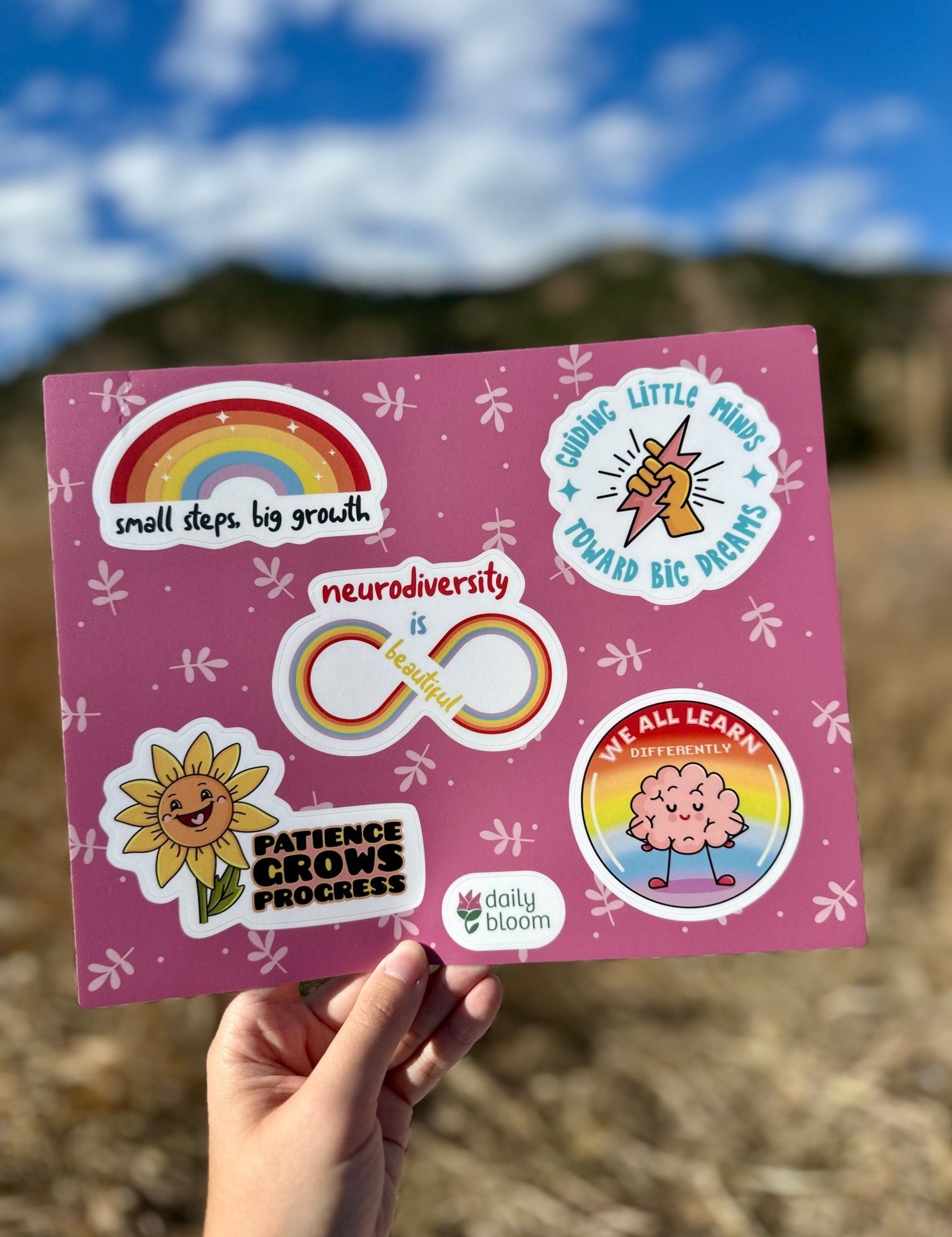 Autism Paper products - The Neurodiversity & Growth Sticker Sheet - Daily Bloom