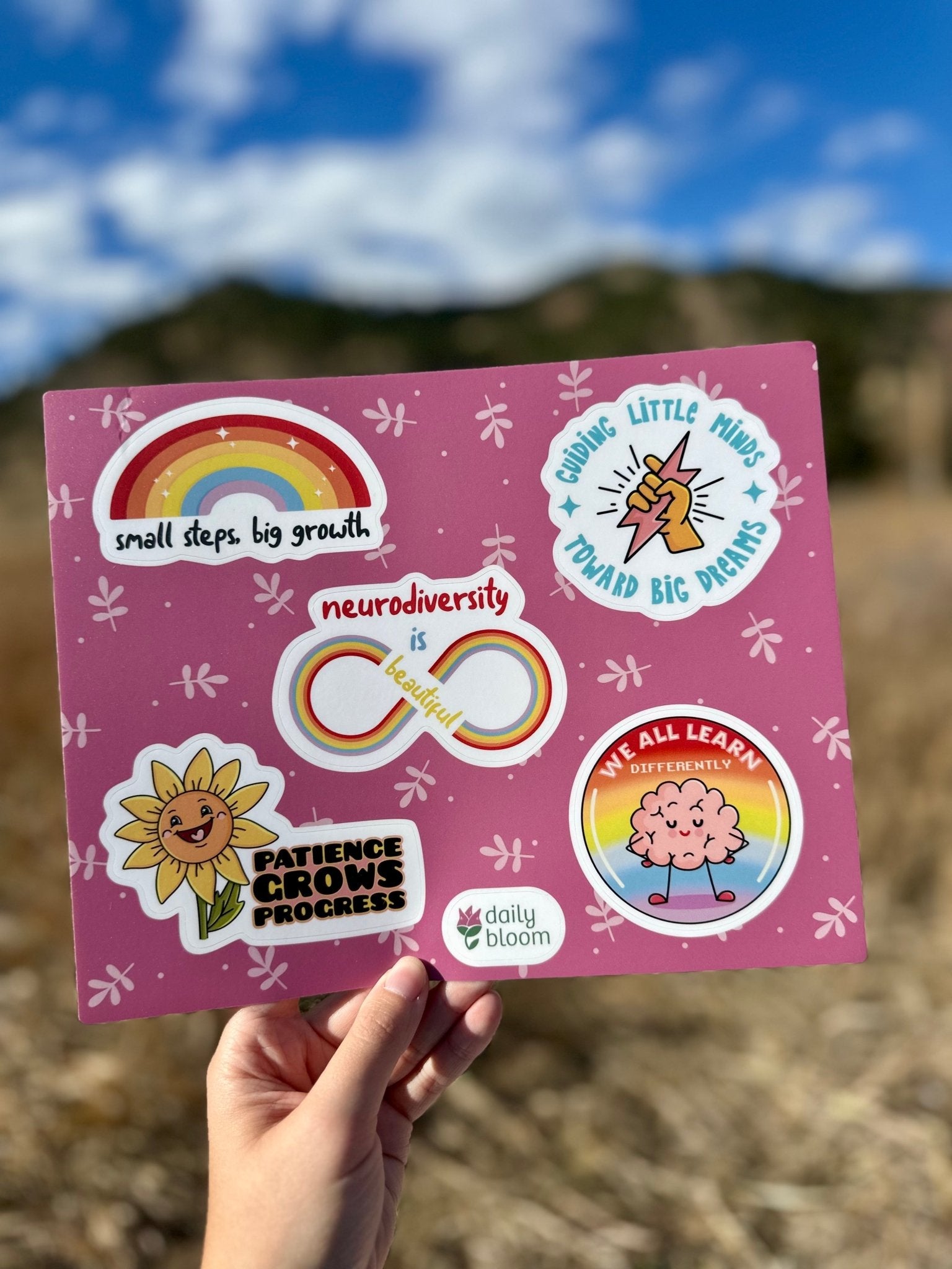 Autism Paper products - The Neurodiversity & Growth Sticker Sheet - Daily Bloom