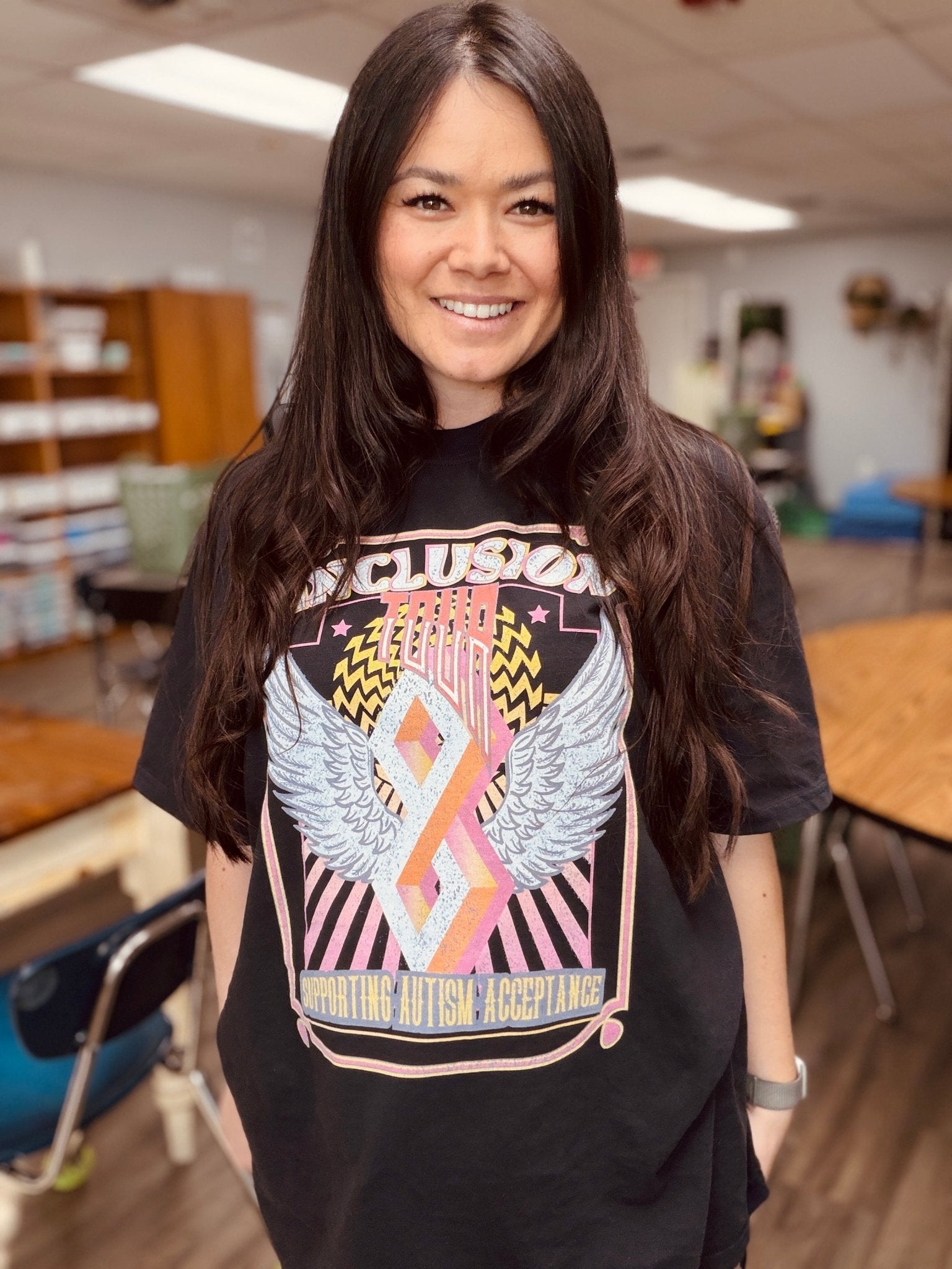 Autism T-Shirt - Inclusion Tour Comfort Colors T-Shirt - Daily Bloom