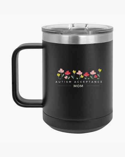 Mother's Day 2025 - Autism Acceptance Mom Coffee Mug Tumbler