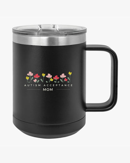 Mother's Day 2025 - Autism Acceptance Mom Coffee Mug Tumbler
