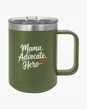 Mother's Day 2025 - Mama Advocate Hero Coffee Mug Tumbler