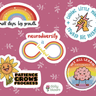 Autism Paper products - The Neurodiversity & Growth Sticker Sheet - Daily Bloom