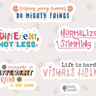 Autism Paper products - The Neuro - Affirmation Sticker Sheet - Daily Bloom