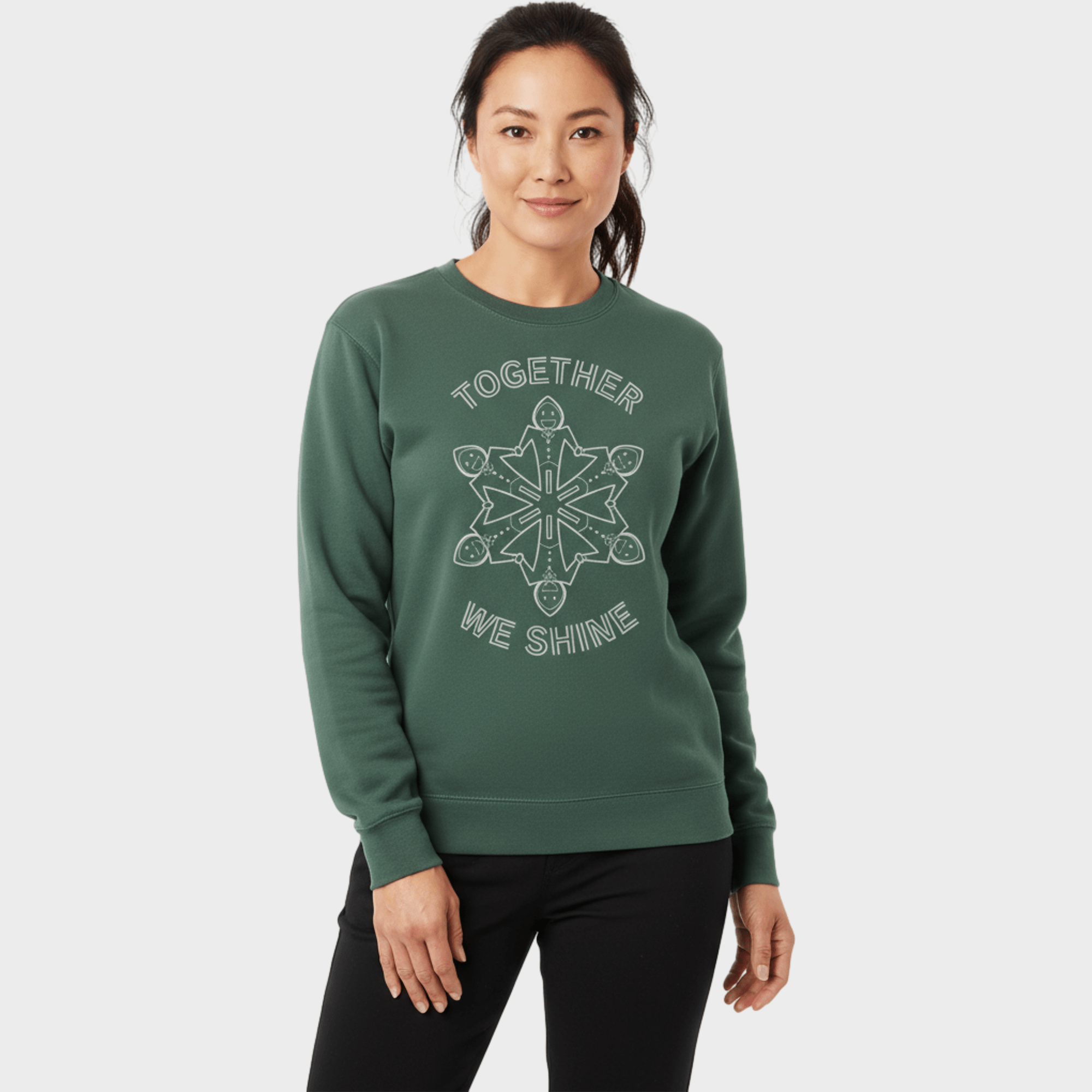 Autism Sweatshirt - Together We Shine Midweight Sweatshirt - Daily Bloom