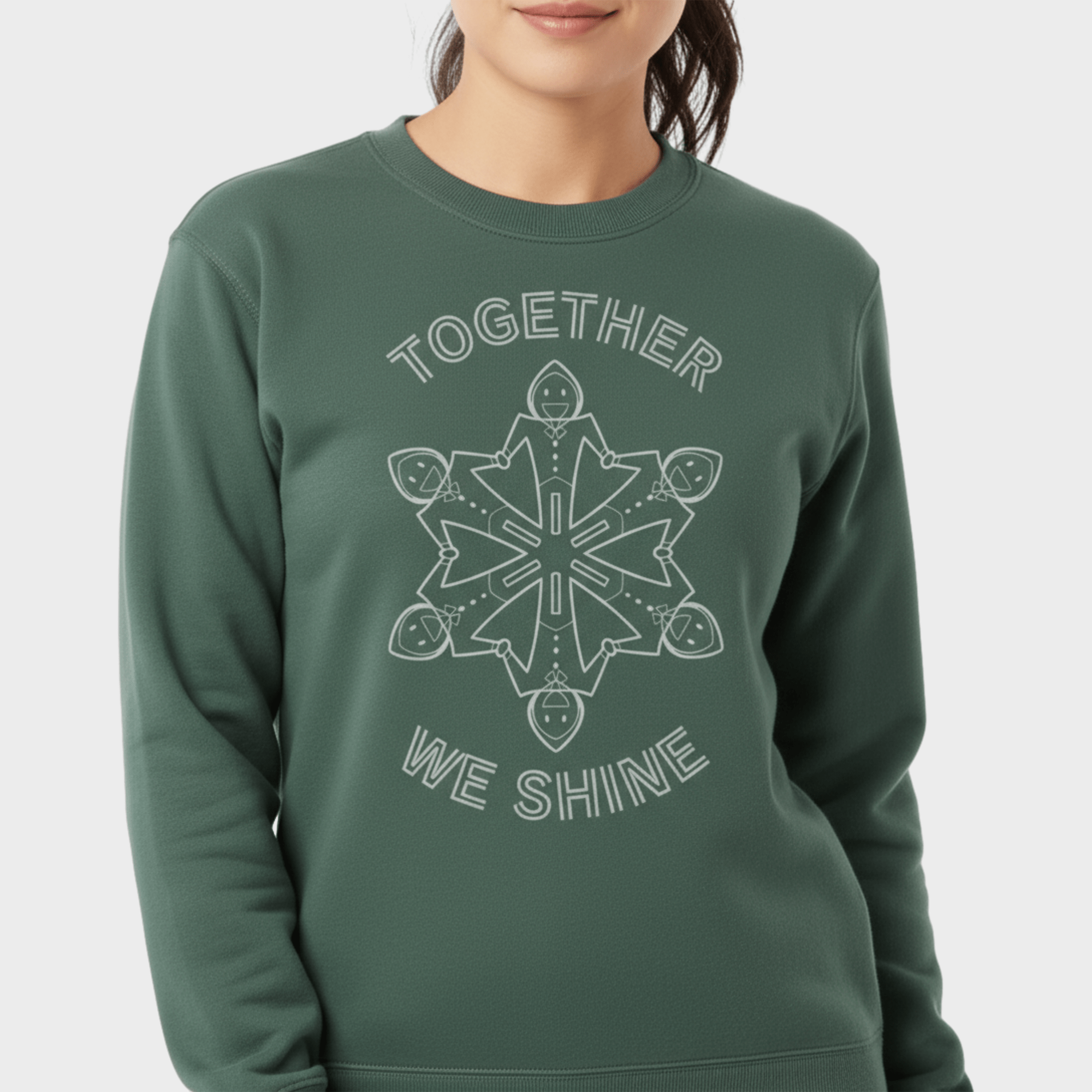 Autism Sweatshirt - Together We Shine Midweight Sweatshirt - Daily Bloom