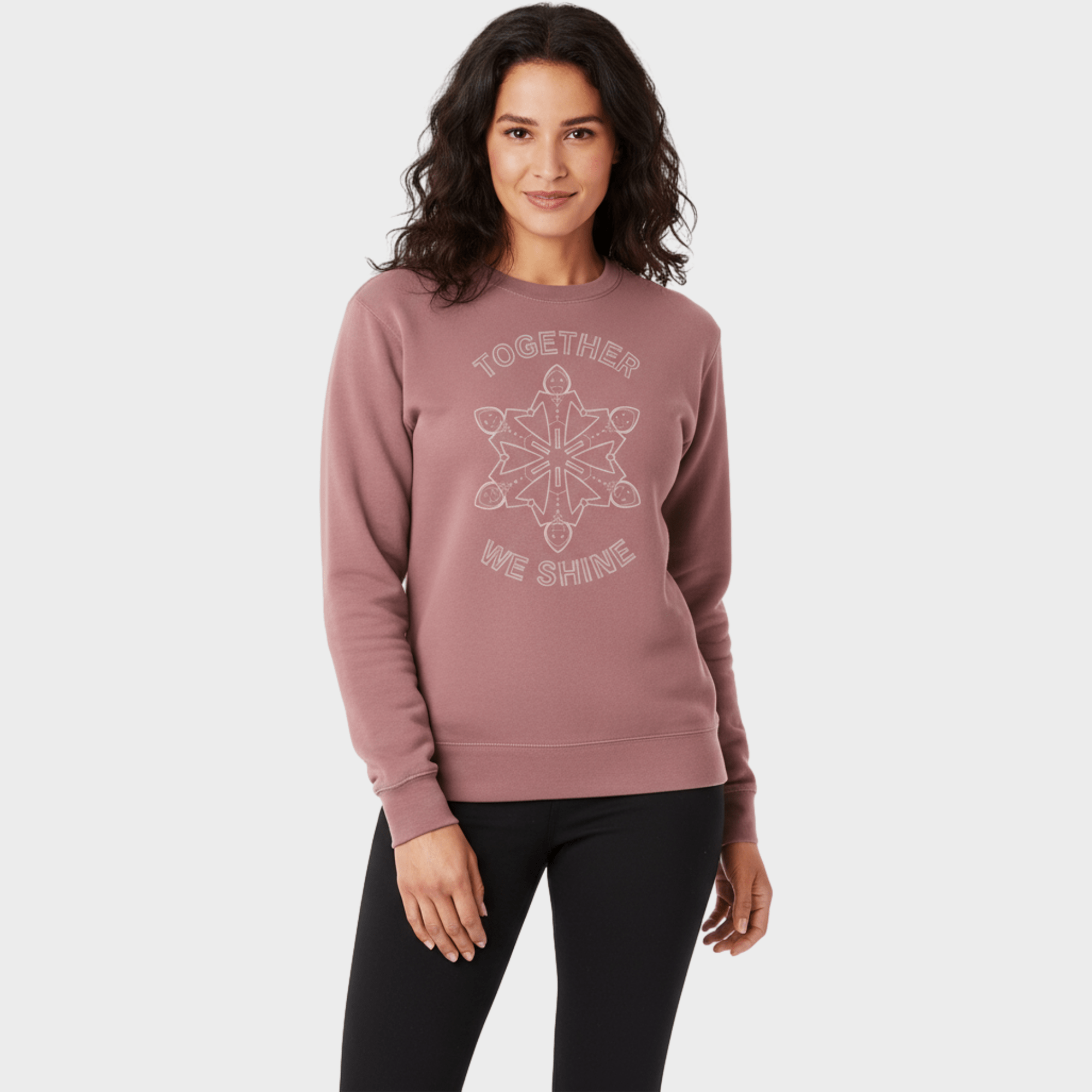 Autism Sweatshirt - Together We Shine Midweight Sweatshirt - Daily Bloom