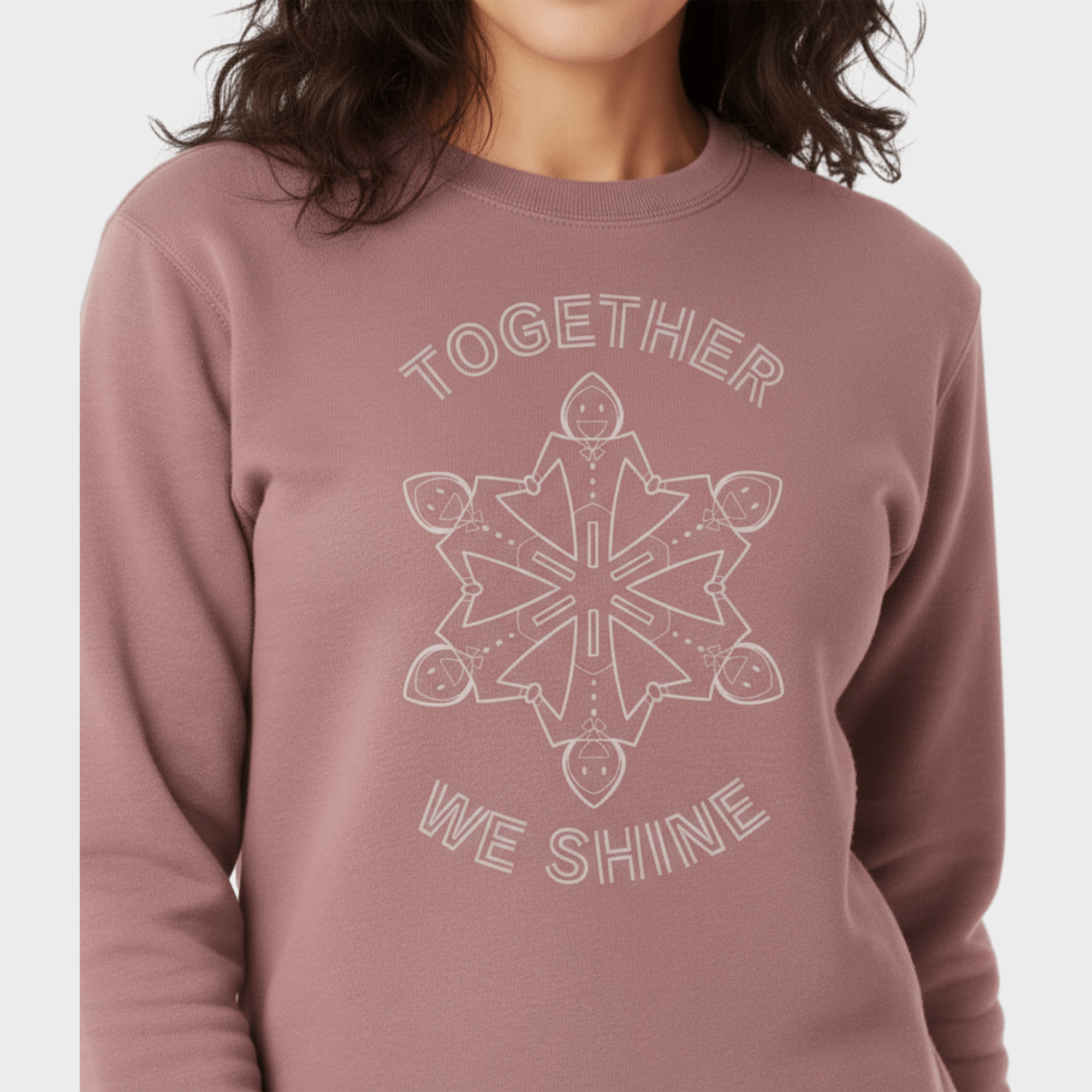 Autism Sweatshirt - Together We Shine Midweight Sweatshirt - Daily Bloom