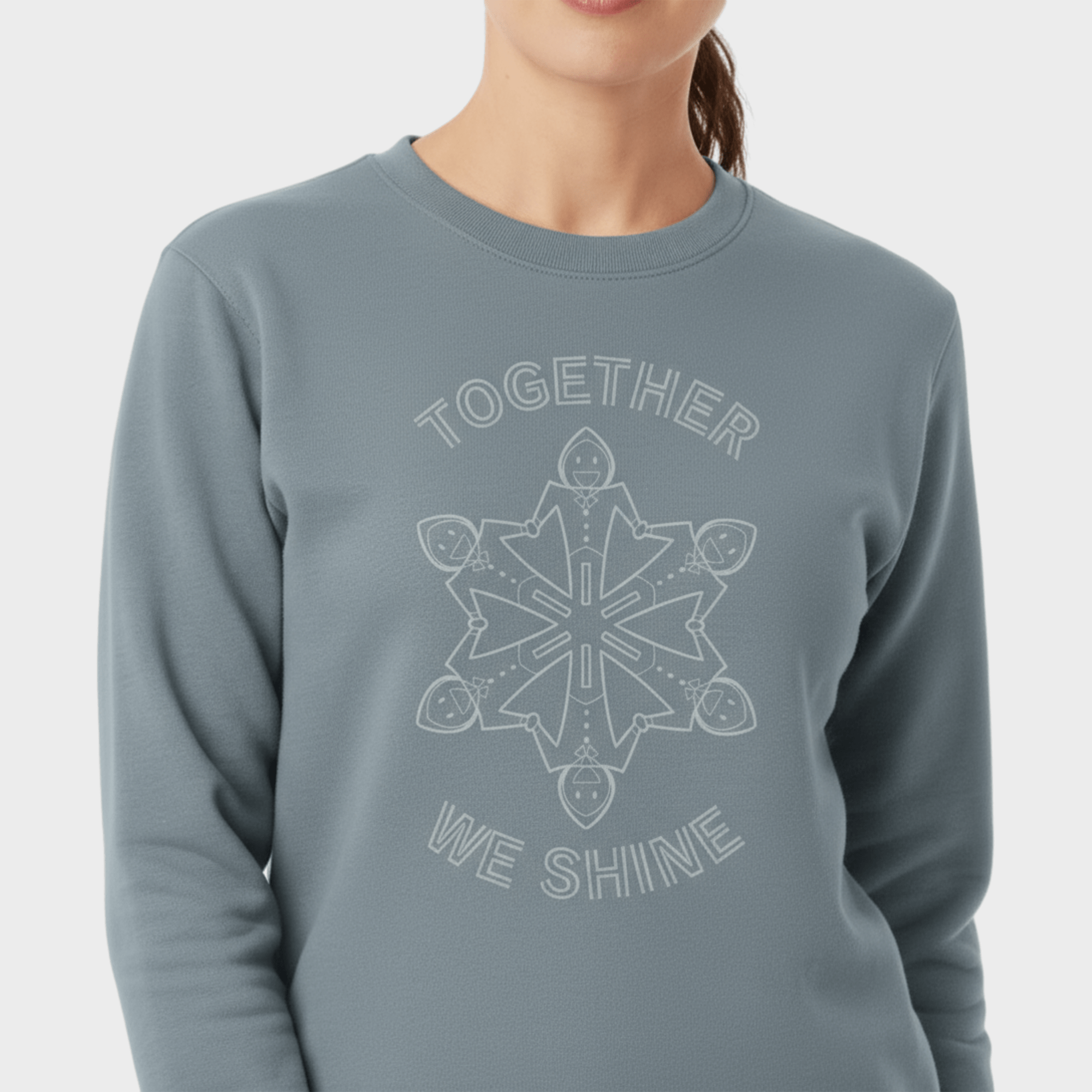 Autism Sweatshirt - Together We Shine Midweight Sweatshirt - Daily Bloom