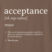 Acceptance Definition Comfort Colors Tee