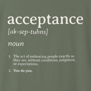 Acceptance Definition Comfort Colors Tee