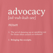 Advocacy Definition Comfort Colors Tee