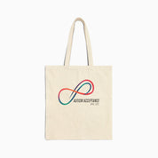 Autism Bags By Daily Bloom Autism Awareness 2025 - Loop of Acceptance Canvas Tote Bag Natural / 15" x 16"