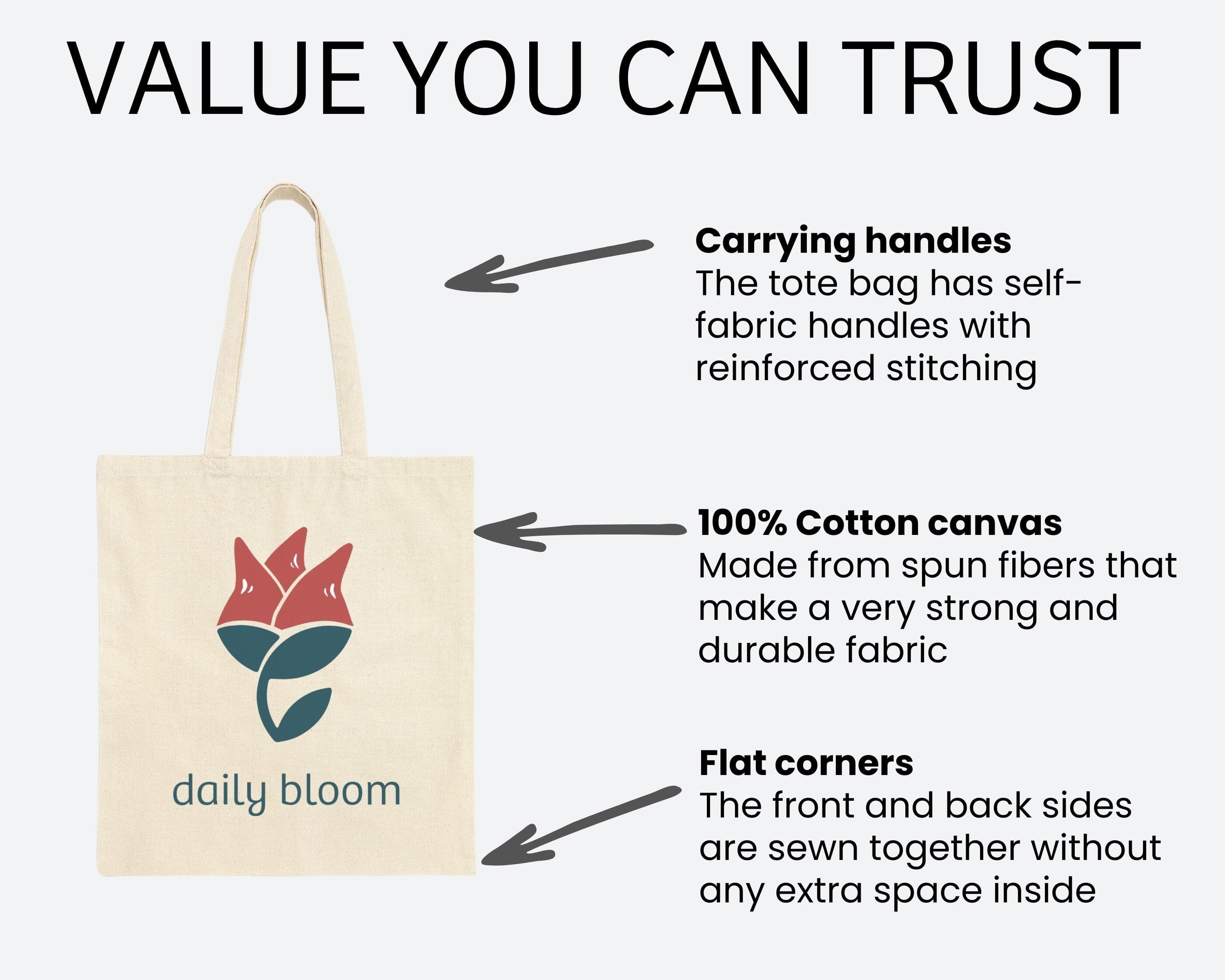 Bloom Daisy Tote Bag-Neurodiversity, ADHD & Autism Awareness & Acceptance Bags by Daily Bloom
