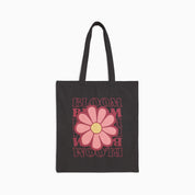 Autism Bags By Daily Bloom Bloom Daisy Tote Bag Black / 15" x 16"