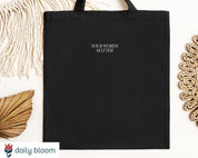 Your Words Matter Tote Bag-Black-Neurodiversity, ADHD & Autism Awareness & Acceptance Bags by Daily Bloom