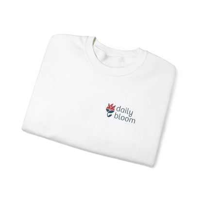 Daily Bloom Logo Sweatshirt-Neurodiversity, ADHD & Autism Awareness & Acceptance by Daily Bloom