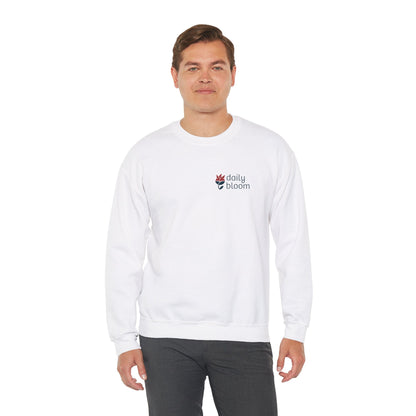 Daily Bloom Logo Sweatshirt-Neurodiversity, ADHD & Autism Awareness & Acceptance by Daily Bloom
