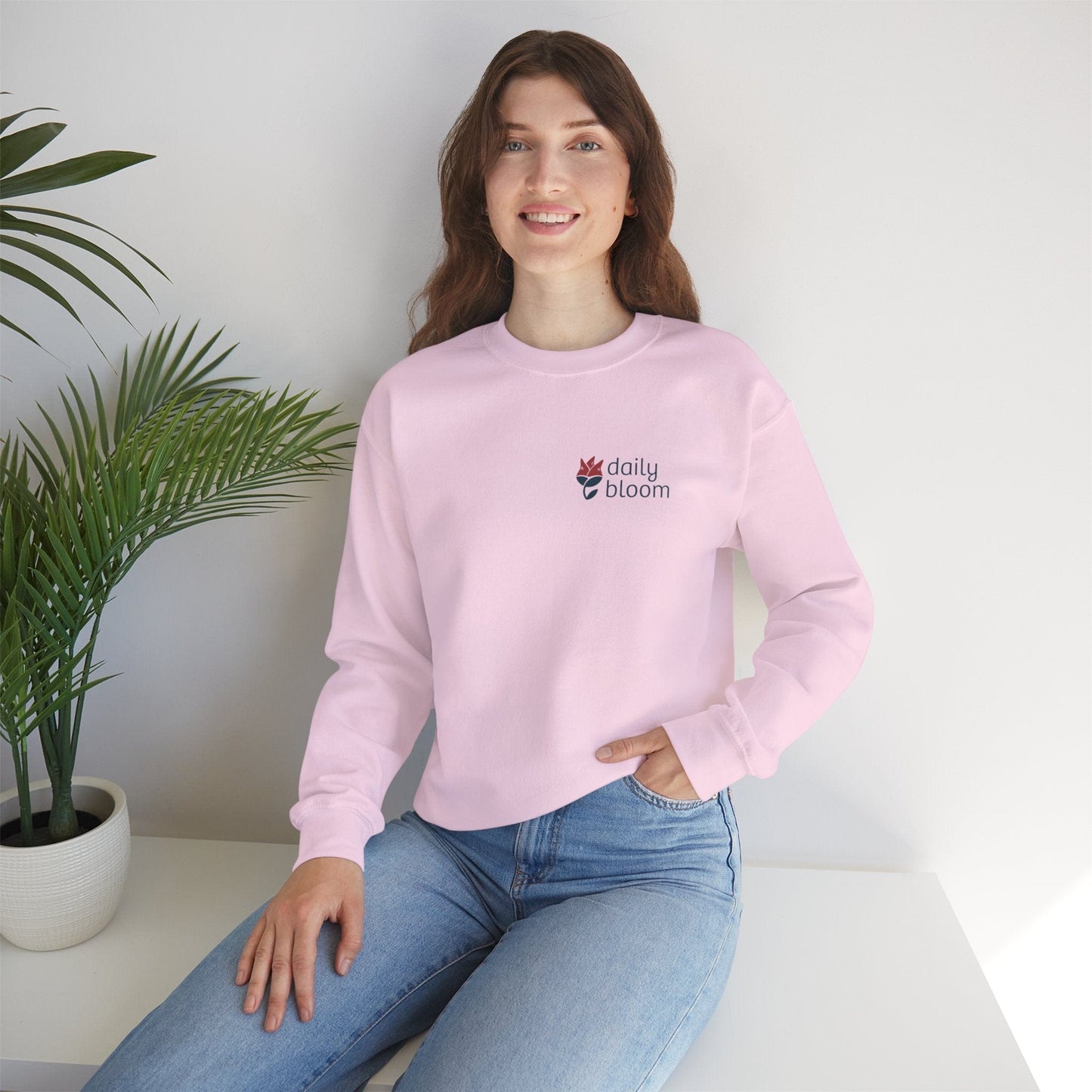 Daily Bloom Logo Sweatshirt-Neurodiversity, ADHD & Autism Awareness & Acceptance by Daily Bloom