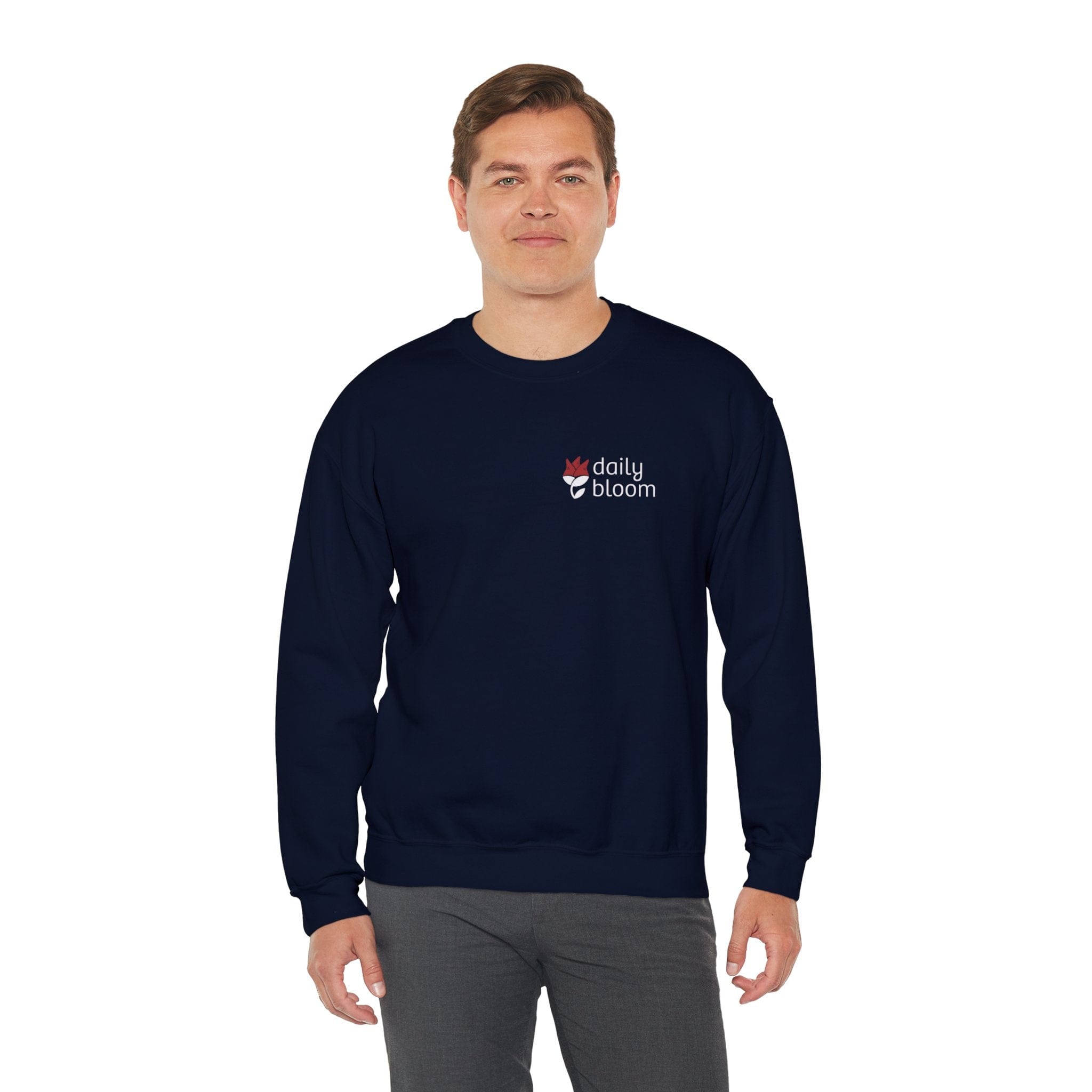 Daily Bloom Logo Sweatshirt-Neurodiversity, ADHD & Autism Awareness & Acceptance by Daily Bloom