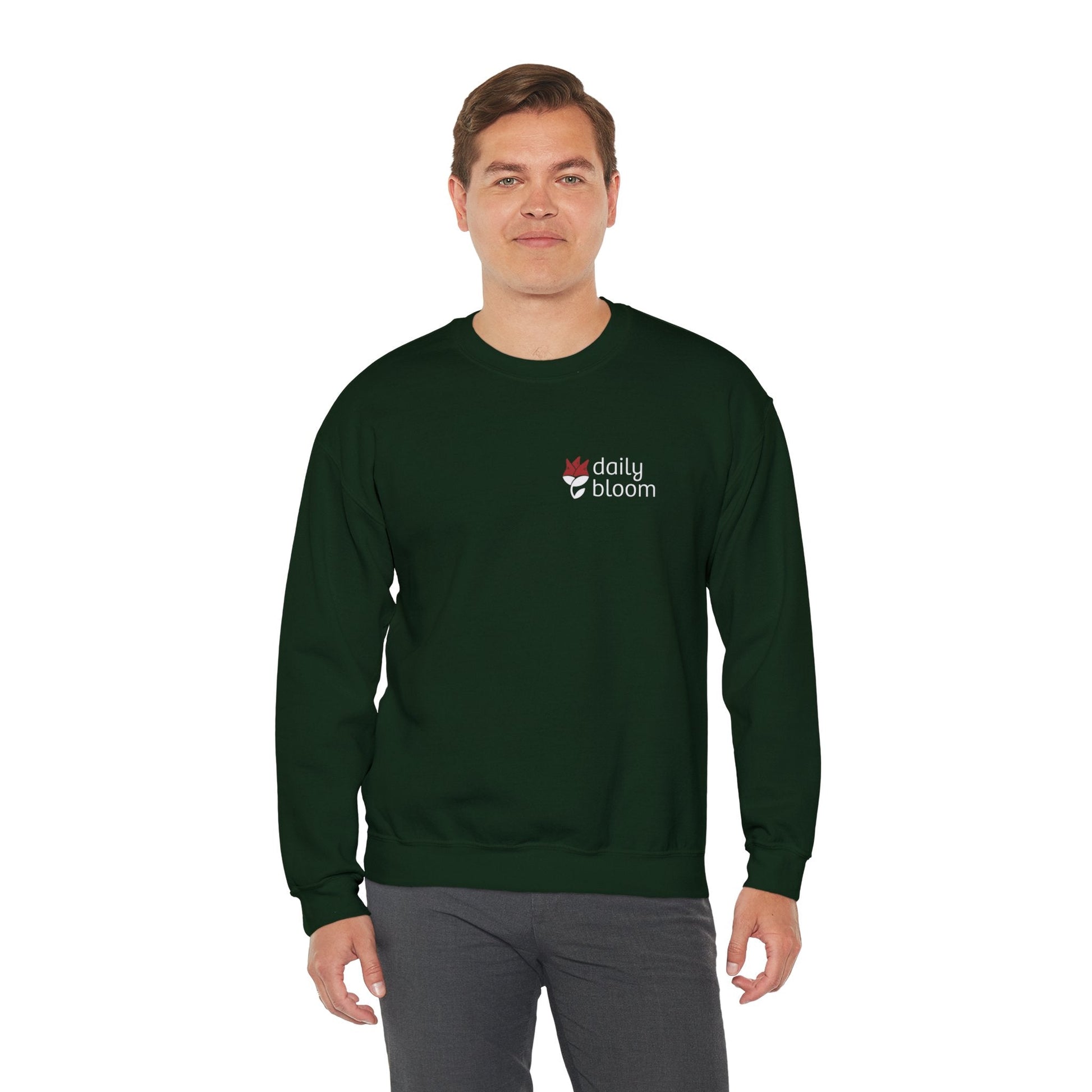 Daily Bloom Logo Sweatshirt-Neurodiversity, ADHD & Autism Awareness & Acceptance by Daily Bloom