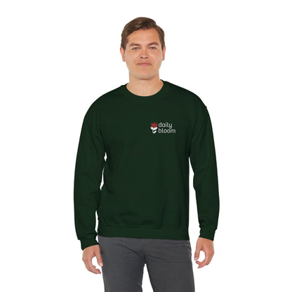 Daily Bloom Logo Sweatshirt-Neurodiversity, ADHD & Autism Awareness & Acceptance by Daily Bloom
