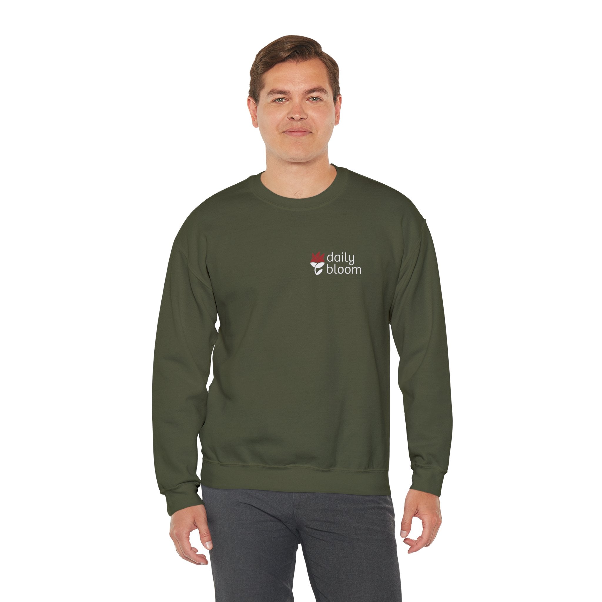 Daily Bloom Logo Sweatshirt-Neurodiversity, ADHD & Autism Awareness & Acceptance by Daily Bloom
