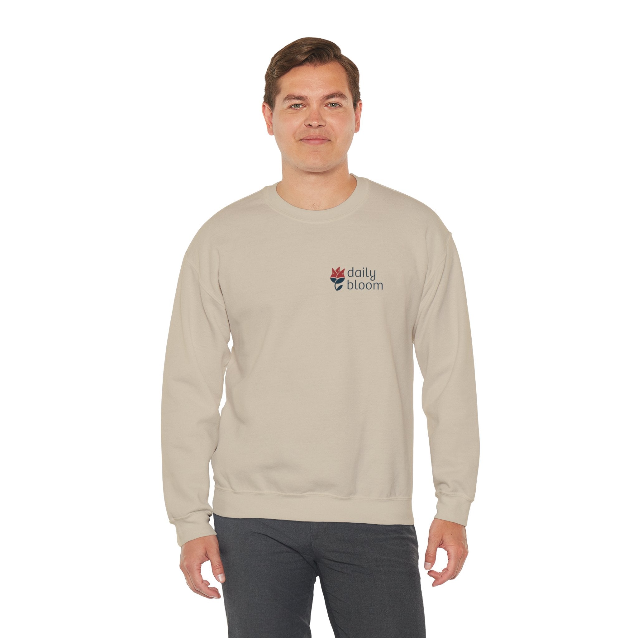 Daily Bloom Logo Sweatshirt-Neurodiversity, ADHD & Autism Awareness & Acceptance by Daily Bloom