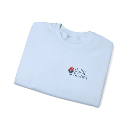 Daily Bloom Logo Sweatshirt-Neurodiversity, ADHD & Autism Awareness & Acceptance by Daily Bloom