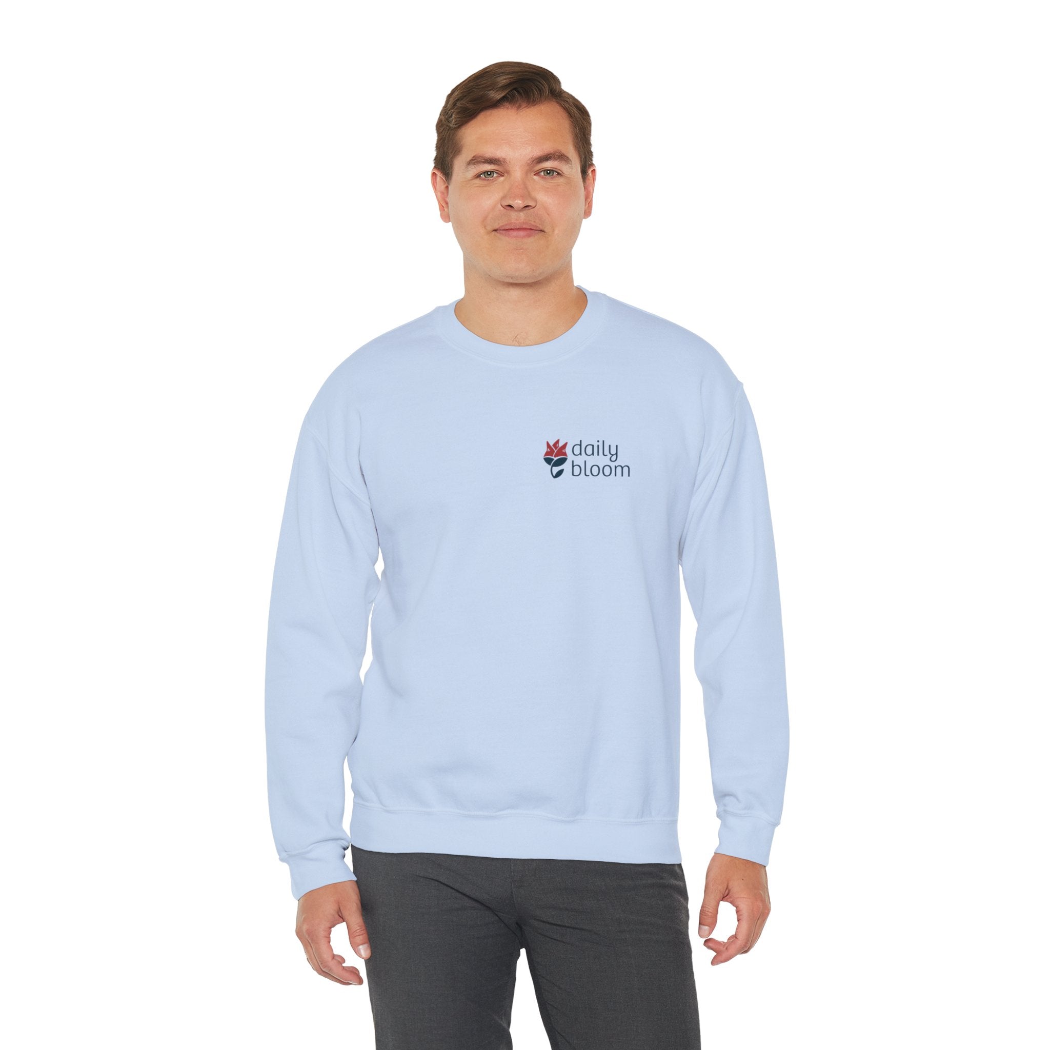 Daily Bloom Logo Sweatshirt-Neurodiversity, ADHD & Autism Awareness & Acceptance by Daily Bloom