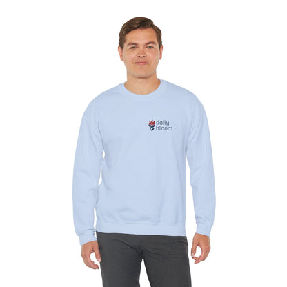 Daily Bloom Logo Sweatshirt-Neurodiversity, ADHD & Autism Awareness & Acceptance by Daily Bloom