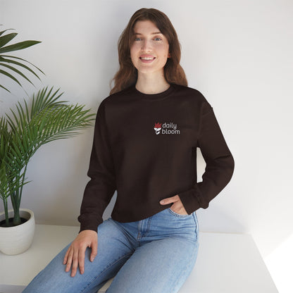 Daily Bloom Logo Sweatshirt-Neurodiversity, ADHD & Autism Awareness & Acceptance by Daily Bloom
