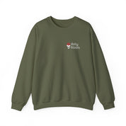 Daily Bloom Logo Sweatshirt-Military Green-Neurodiversity, ADHD & Autism Awareness & Acceptance by Daily Bloom