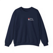 Daily Bloom Logo Sweatshirt-Navy-Neurodiversity, ADHD & Autism Awareness & Acceptance by Daily Bloom