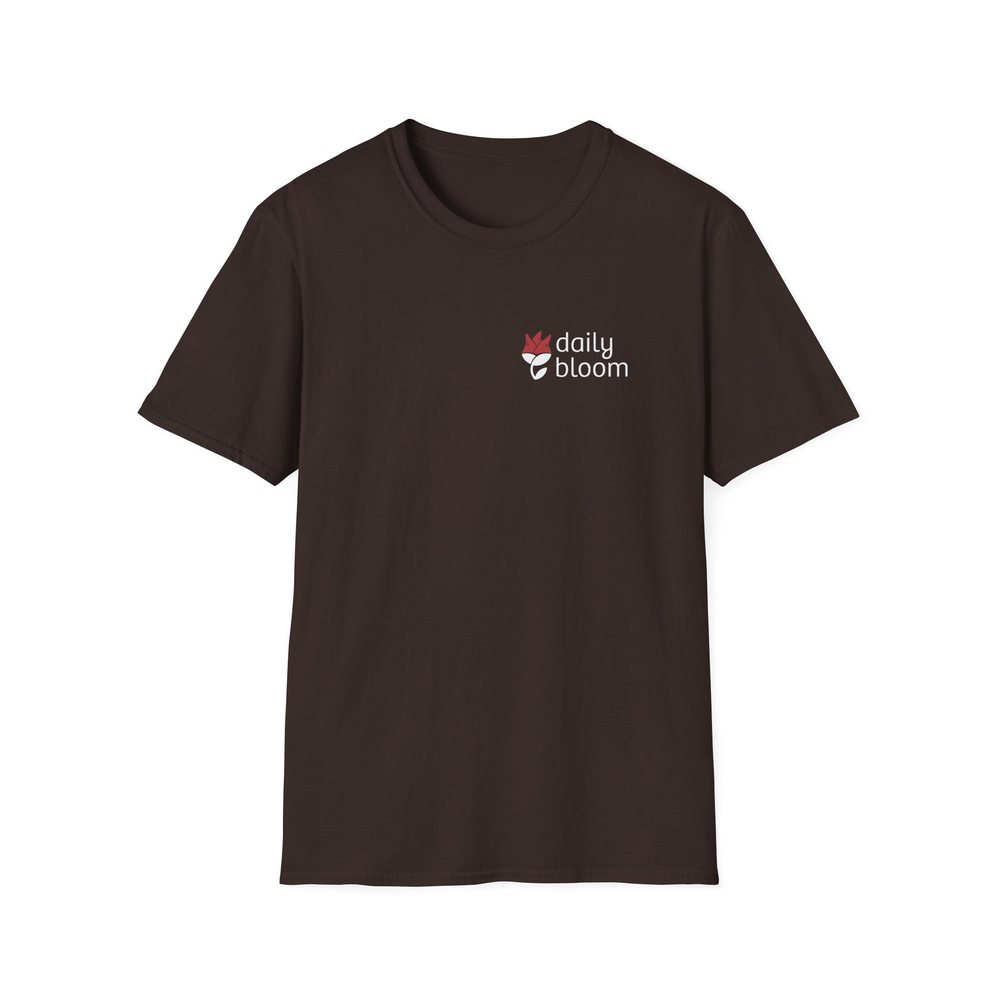 Daily Bloom Logo T-Shirt-Dark Chocolate-Neurodiversity, ADHD & Autism Awareness & Acceptance by Daily Bloom