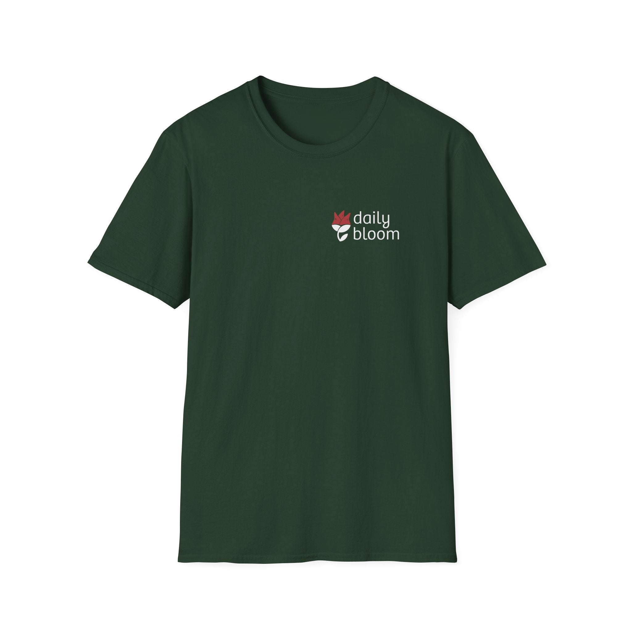 Daily Bloom Logo T-Shirt-Forest Green-Neurodiversity, ADHD & Autism Awareness & Acceptance by Daily Bloom