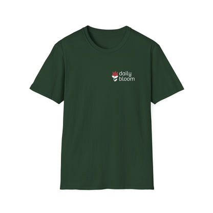 Daily Bloom Logo T-Shirt-Forest Green-Neurodiversity, ADHD & Autism Awareness & Acceptance by Daily Bloom