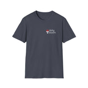 Daily Bloom Logo T-Shirt-Heather Navy-Neurodiversity, ADHD & Autism Awareness & Acceptance by Daily Bloom