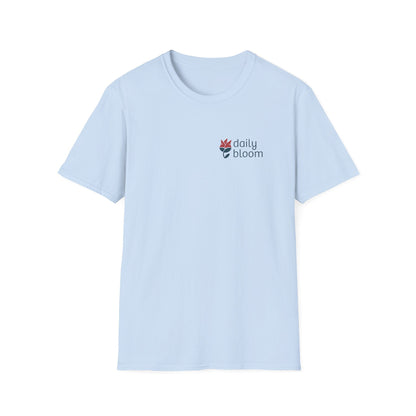 Daily Bloom Logo T-Shirt-Light Blue-Neurodiversity, ADHD & Autism Awareness & Acceptance by Daily Bloom