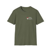 Daily Bloom Logo T-Shirt-Military Green-Neurodiversity, ADHD & Autism Awareness & Acceptance by Daily Bloom
